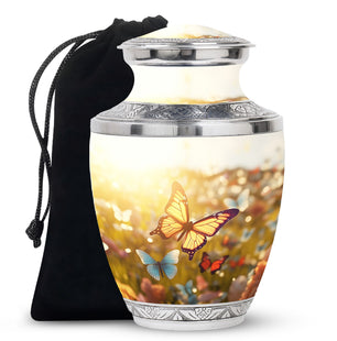 Butterflies Fly- Butterfly Urn Teardrop Cremation Urn For Ashes
