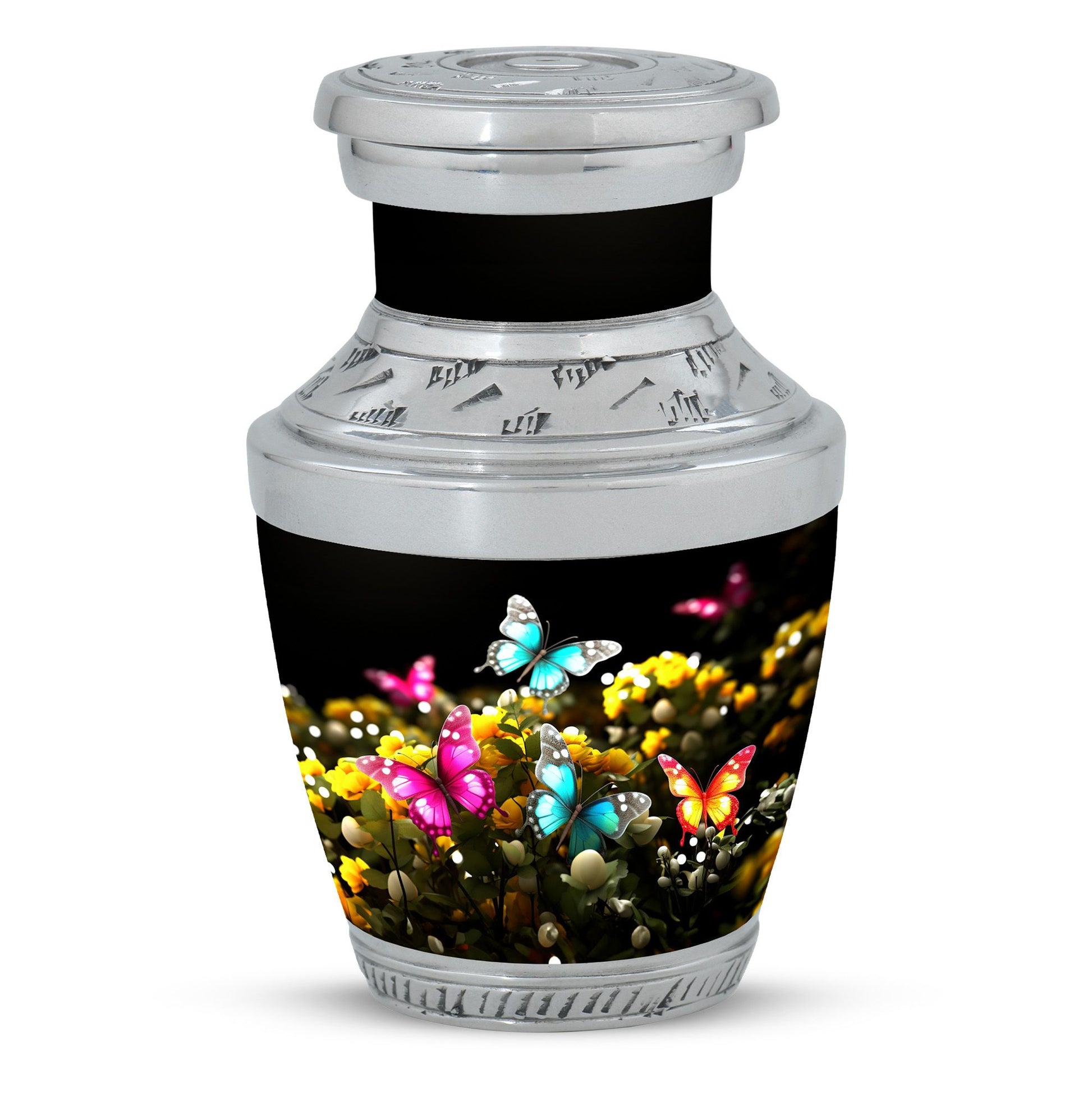 Magical Glowing Butterfly Fantasy Large Teardrop Urn For Ashes