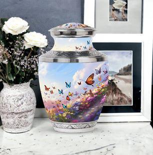 Magical Butterfly Fantasy- Butterfly Urn Teardrop Cremation Urn
