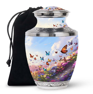 Magical Butterfly Fantasy- Butterfly Urn Teardrop Cremation Urn