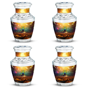 Peacock Feathers - Peacock Urn Teardrop Cremation Urn For Ashes
