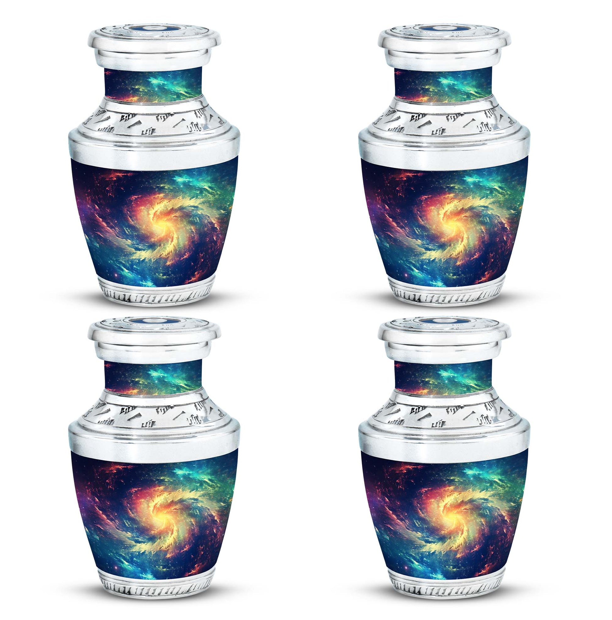 The Cosmic Dance - Galaxy Urn Large Teardrop, Heart Urn For Ashes