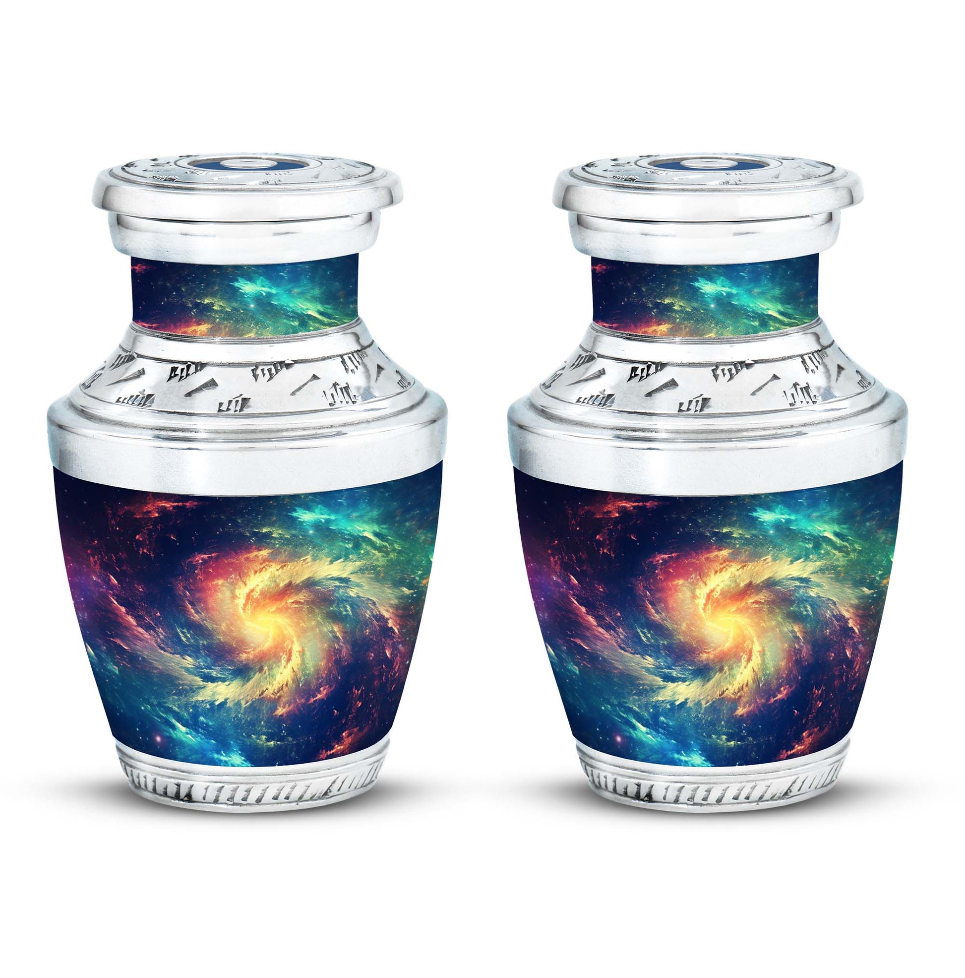The Cosmic Dance - Galaxy Urn Large Teardrop, Heart Urn For Ashes