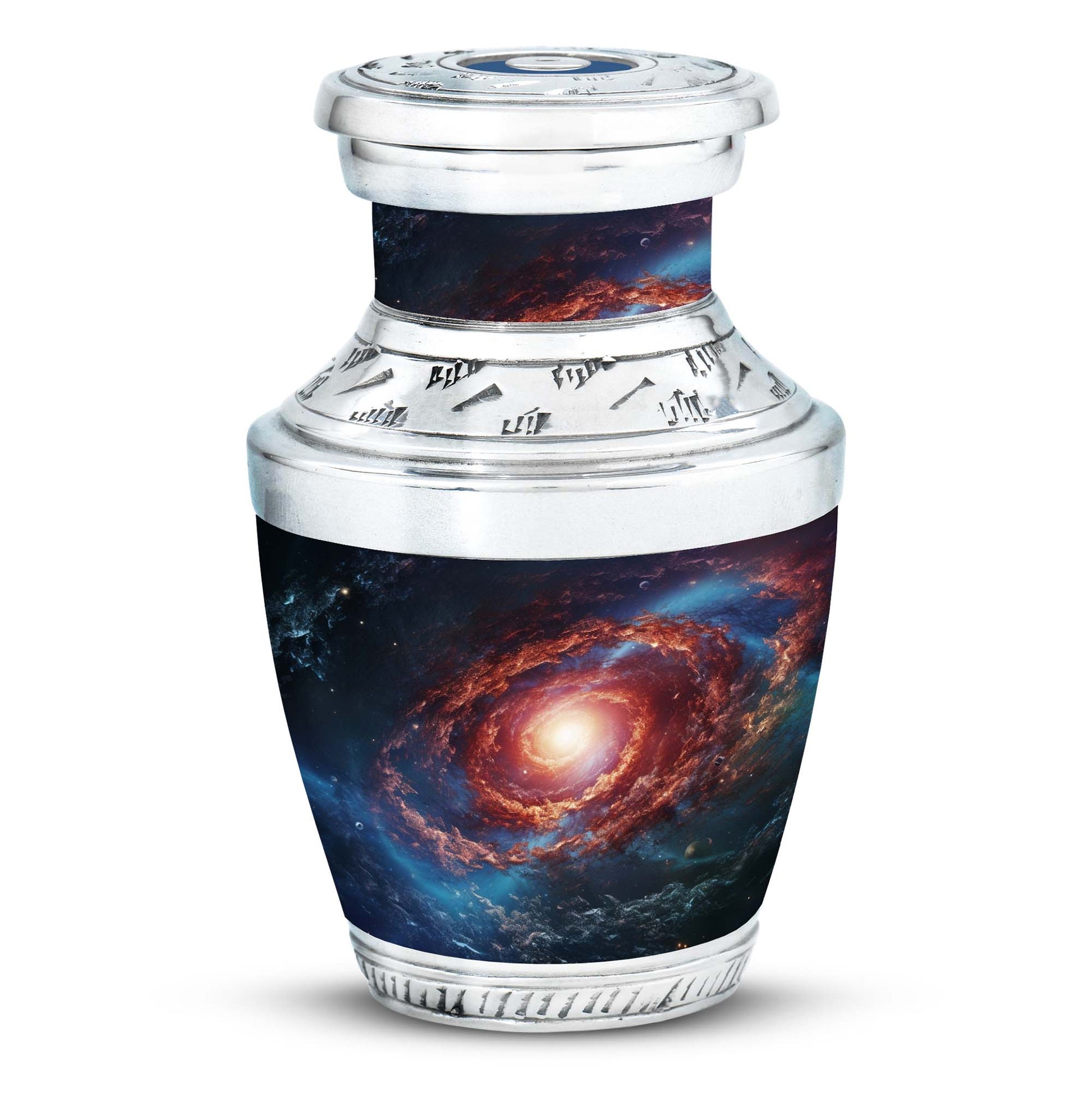 Stars In The Galactic Nexus - Galaxy Urn Teardrop, Heart Cremation Urn