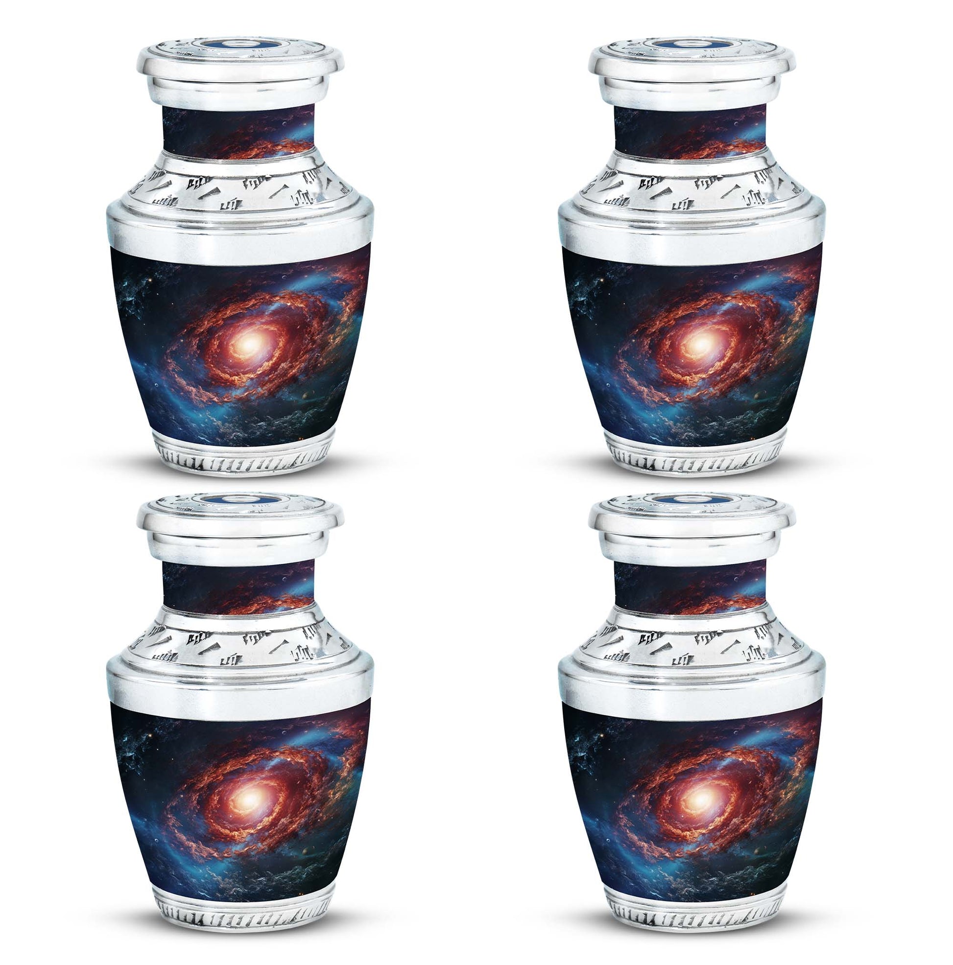 Stars In The Galactic Nexus - Galaxy Urn Teardrop, Heart Cremation Urn