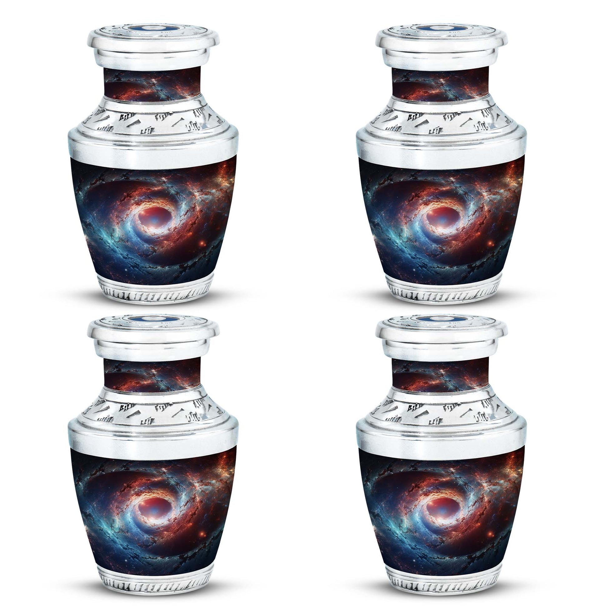 The Cosmic Dance Of Galaxies - Galaxy Urn Teardrop, Heart Shape Urn