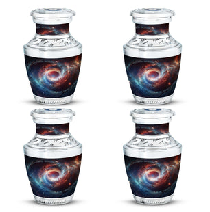 The Cosmic Dance Of Galaxies - Galaxy Urn Teardrop, Heart Shape Urn