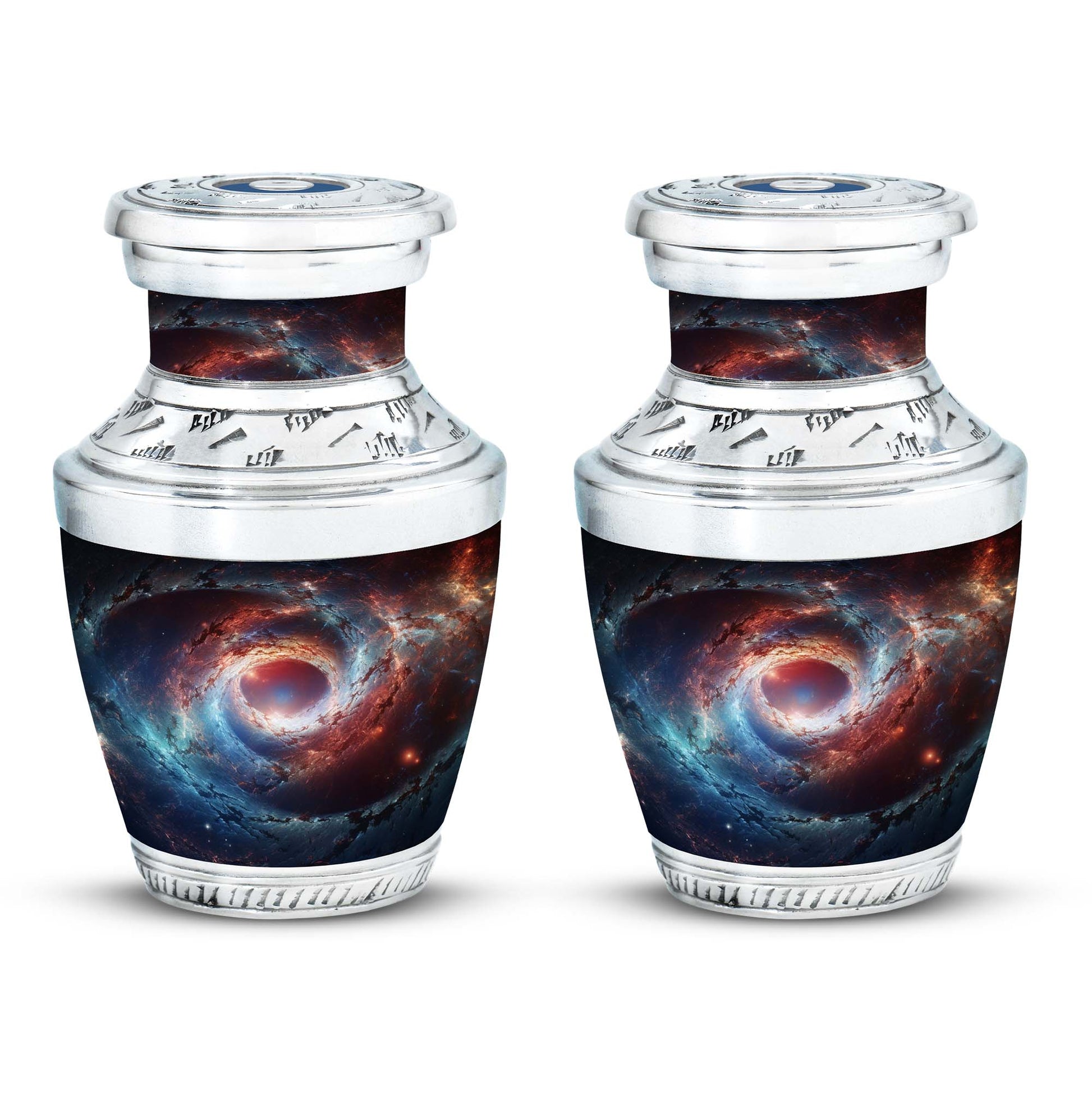 The Cosmic Dance Of Galaxies - Galaxy Urn Teardrop, Heart Shape Urn
