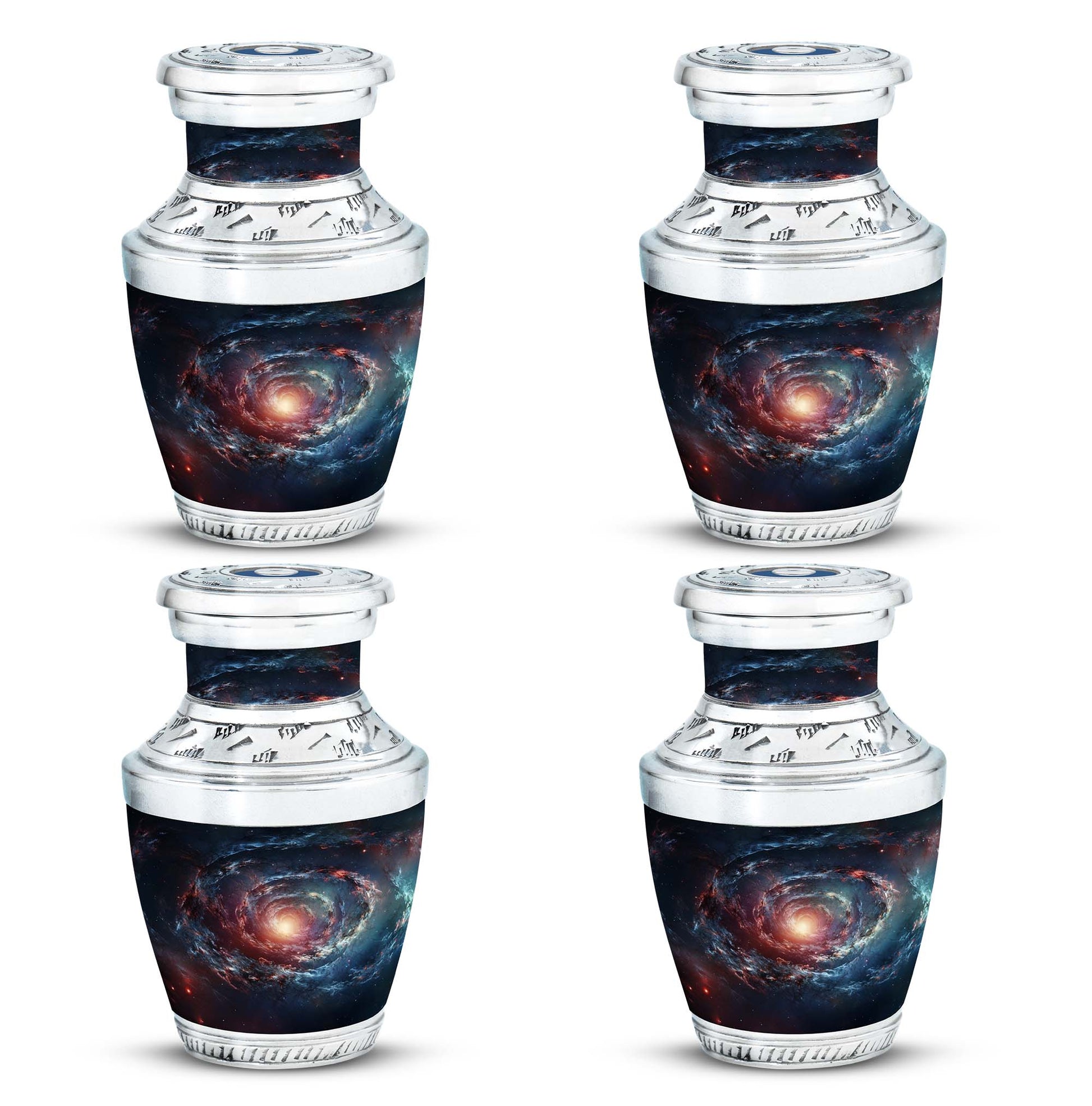 Spin Of Starry Skies - Galaxy Urn Large Teardrop, Heart Urn For Ashes