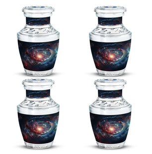 Spin Of Starry Skies - Galaxy Urn Large Teardrop, Heart Urn For Ashes