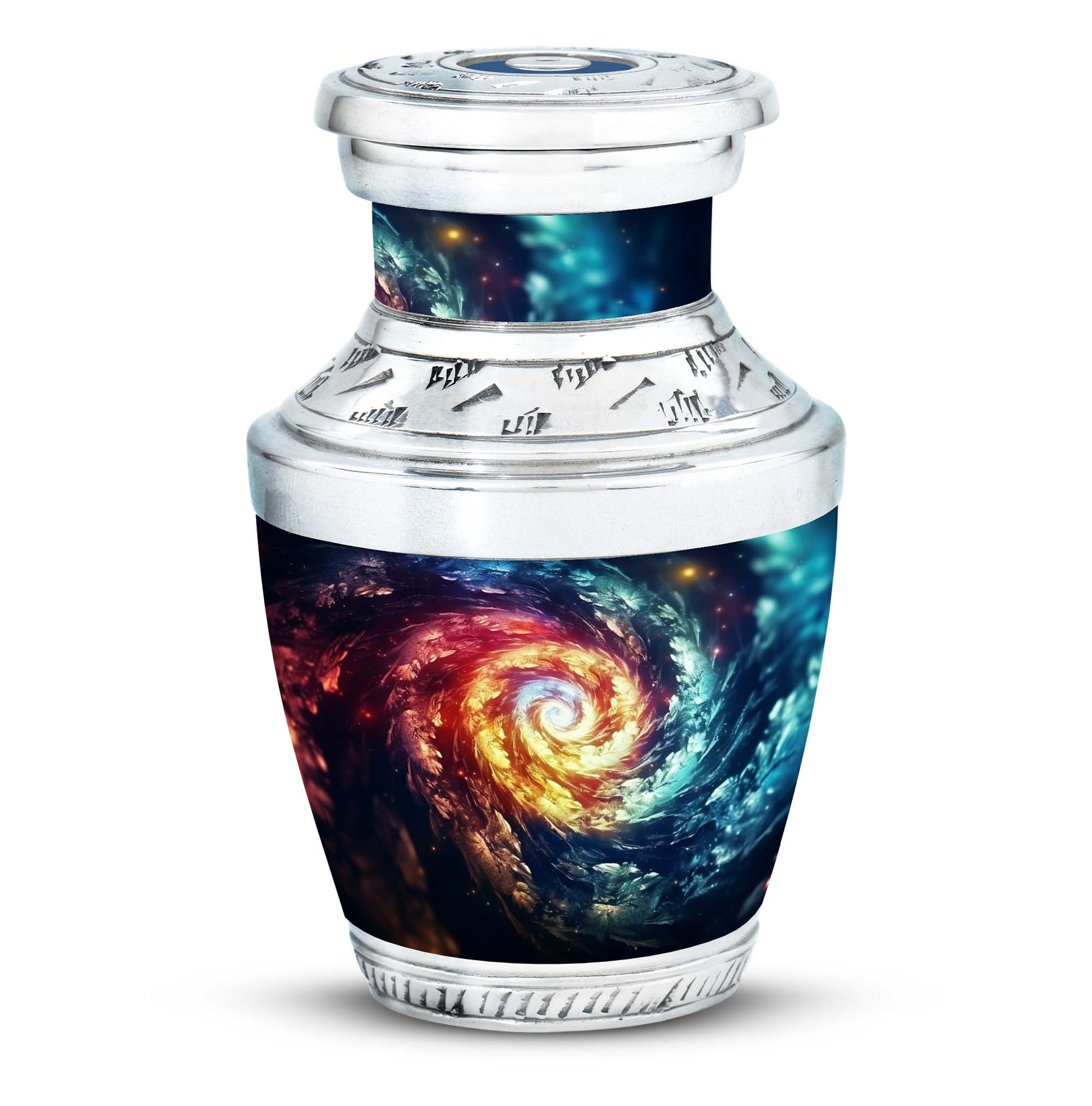 The Cosmic Dance Of Infinity - Galaxy Urn Teardrop, Heart Shape Urn