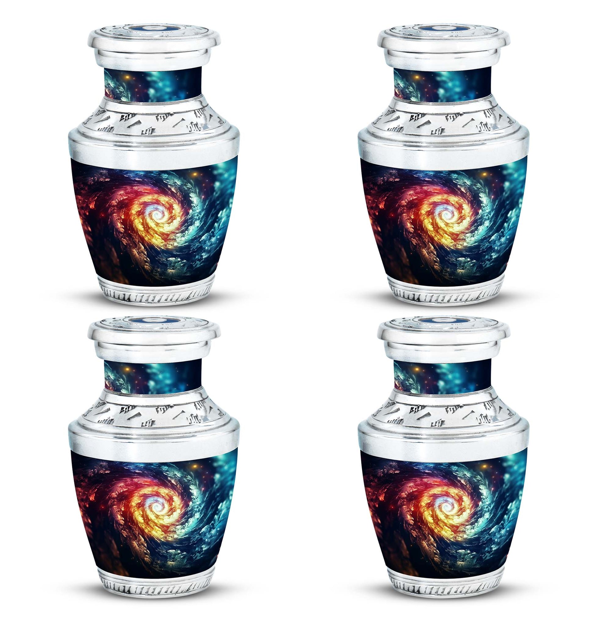 The Cosmic Dance Of Infinity - Galaxy Urn Teardrop, Heart Shape Urn