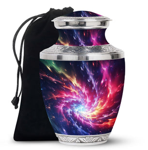Symphony Cosmos - Galaxy Urn Teardrop, Heart Cremation Urn For Ashes
