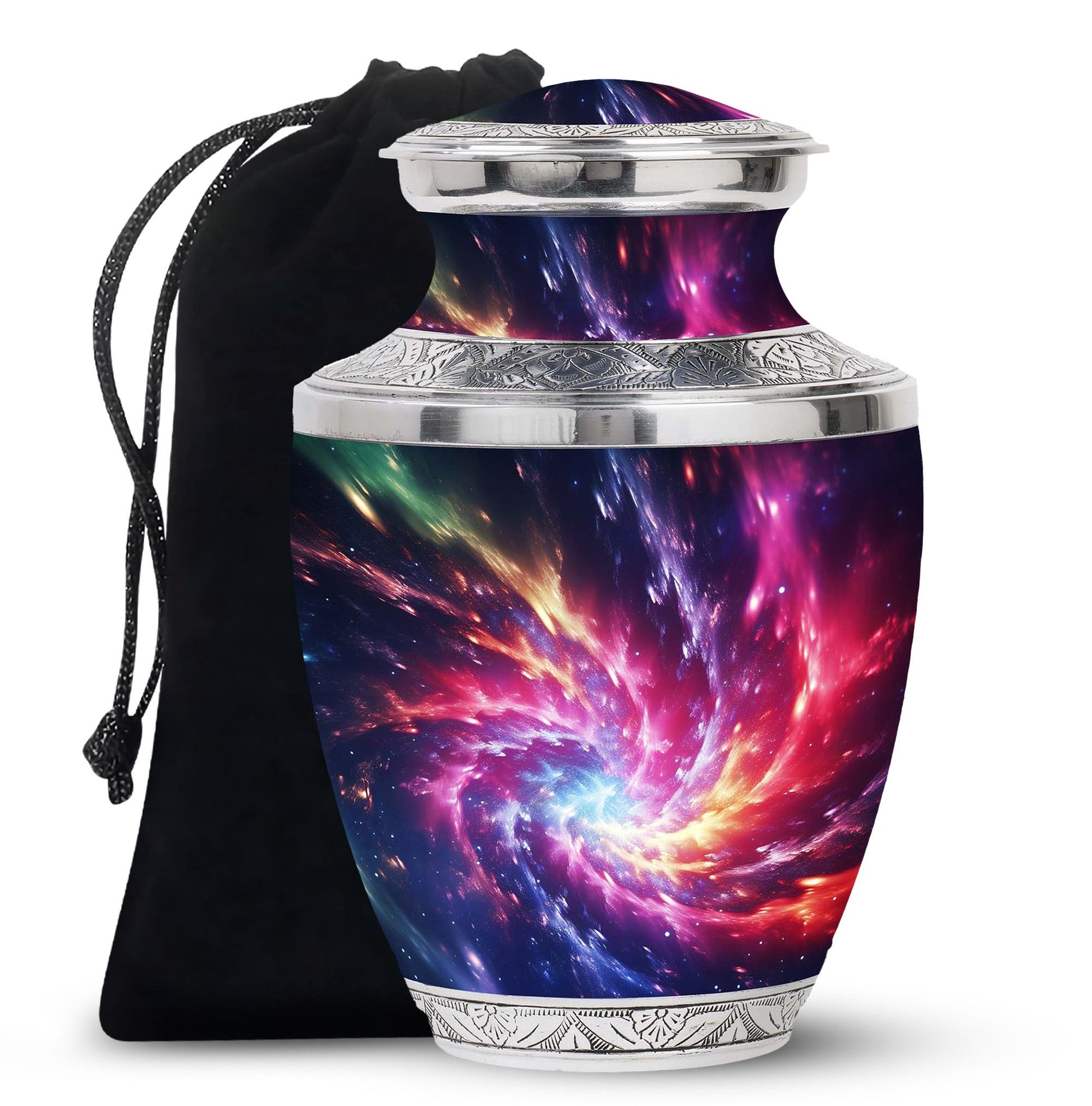 Symphony Cosmos - Galaxy Urn Teardrop, Heart Cremation Urn For Ashes