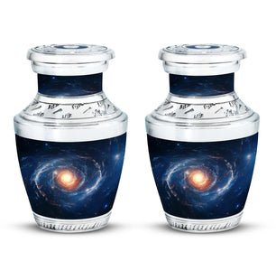 The Galactic Swirl. - Galaxy Urn Large Teardrop, Heart Urn For Ashes