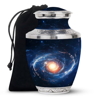 The Galactic Swirl. - Galaxy Urn Large Teardrop, Heart Urn For Ashes