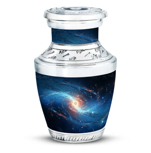 The Galaxy's Luminous Swirl - Galaxy Urn Teardrop, Heart Shape Urn