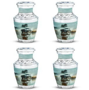Classic Muscle In The Rain - Car Urn Teardrop, Heart Cremation Urn
