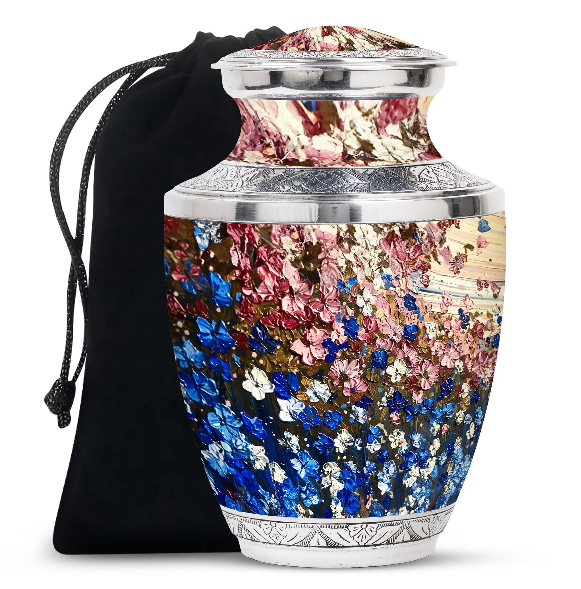 Flowers Urns For Women Funeral, Ashes Cremation Urn