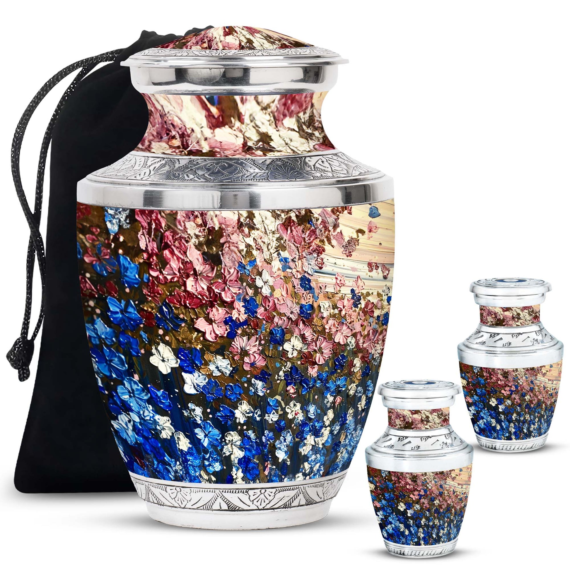 Flowers Urns For Women Funeral, Ashes Cremation Urn