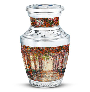 Flowers Small Ashes Urn Funeral, Ashes Memorial Urn