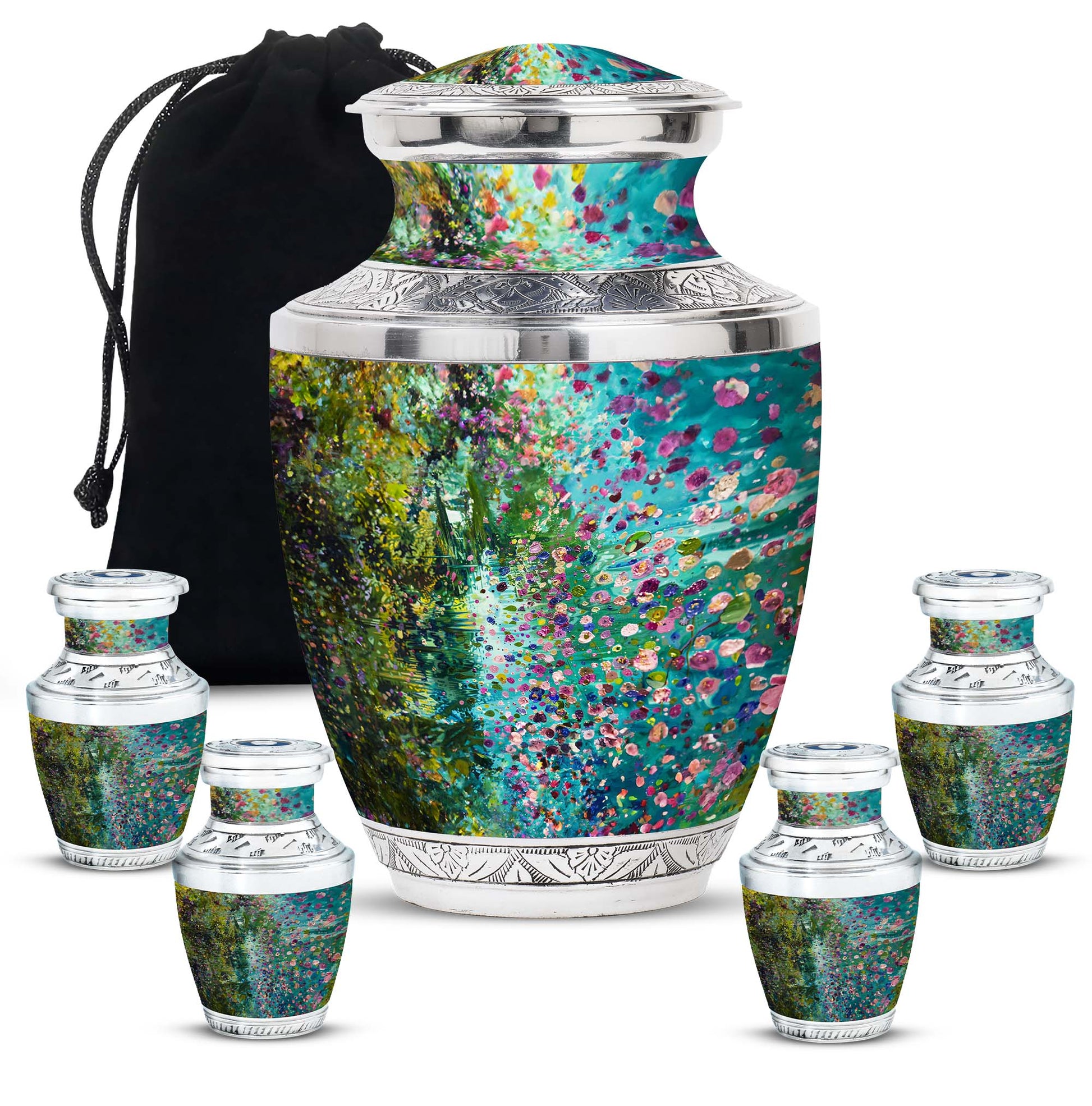 Flowers Urn Vase Funeral, Ashes Cremation Urn For Ashes