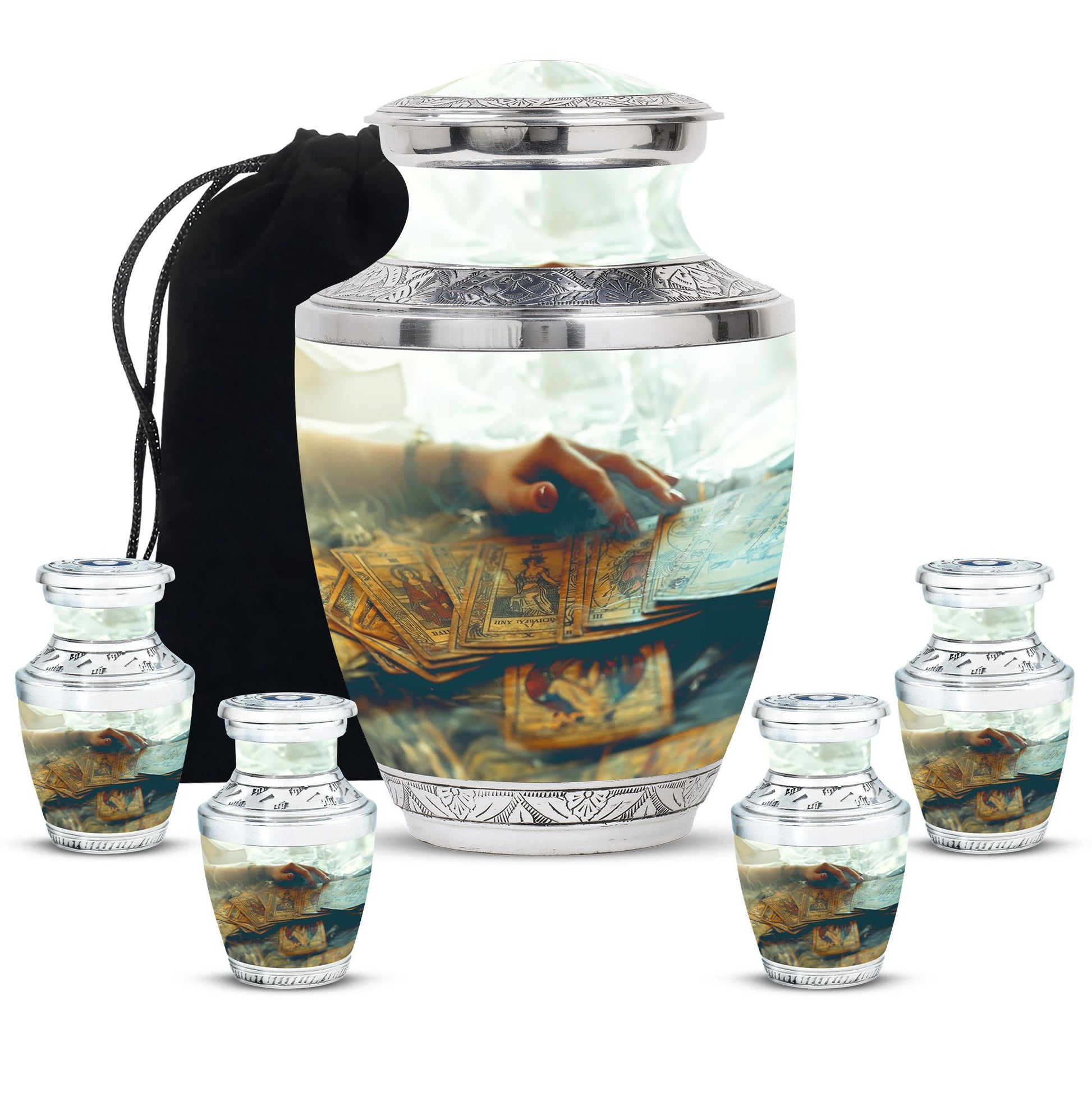Tarot Decorative Urn For Ashes Large Funeral, Ashes Urn For Ashes