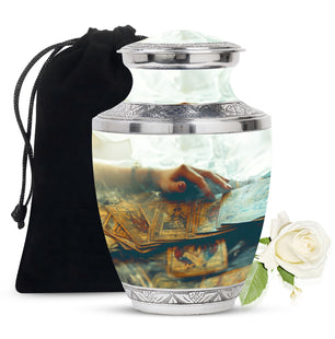 Tarot Decorative Urn For Ashes Large Funeral, Ashes Urn For Ashes