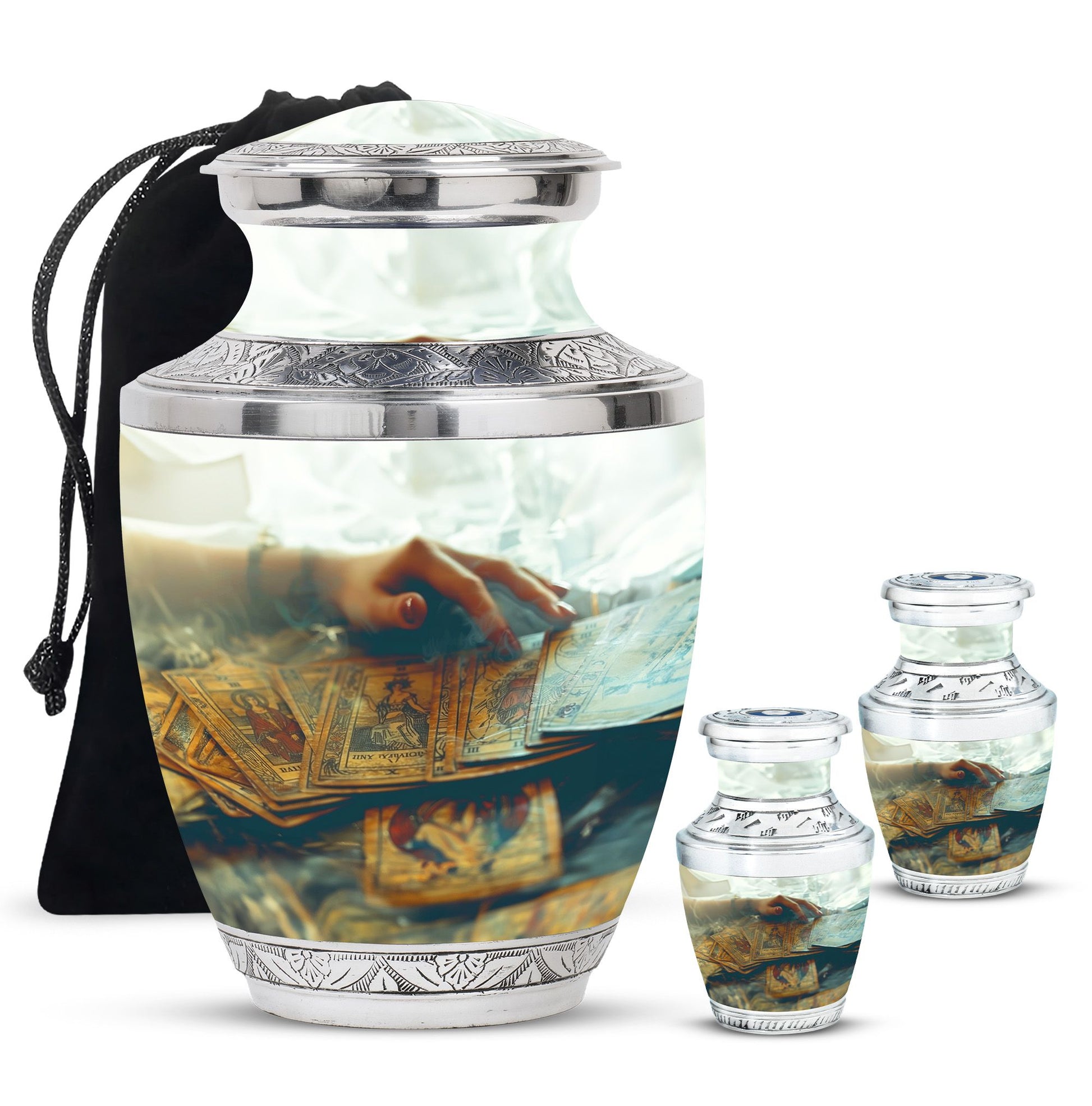 Tarot Decorative Urn For Ashes Large Funeral, Ashes Urn For Ashes