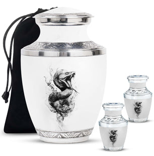 Snake Urn For Human Ashes Adult Funeral, Ashes Memorial Urn