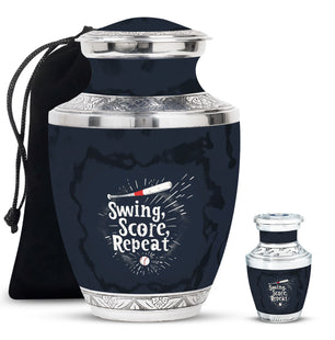 Baseball Personal Urn Funeral, Ashes Memorial Urn