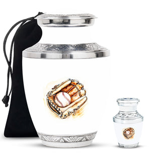 Baseball Memorial Urn For Ashes Large Funeral, Ashes Urn For Ashes