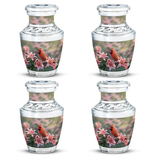 Cardinal Bird Urn For Ashes Mother Funeral, Ashes Cremation Urn