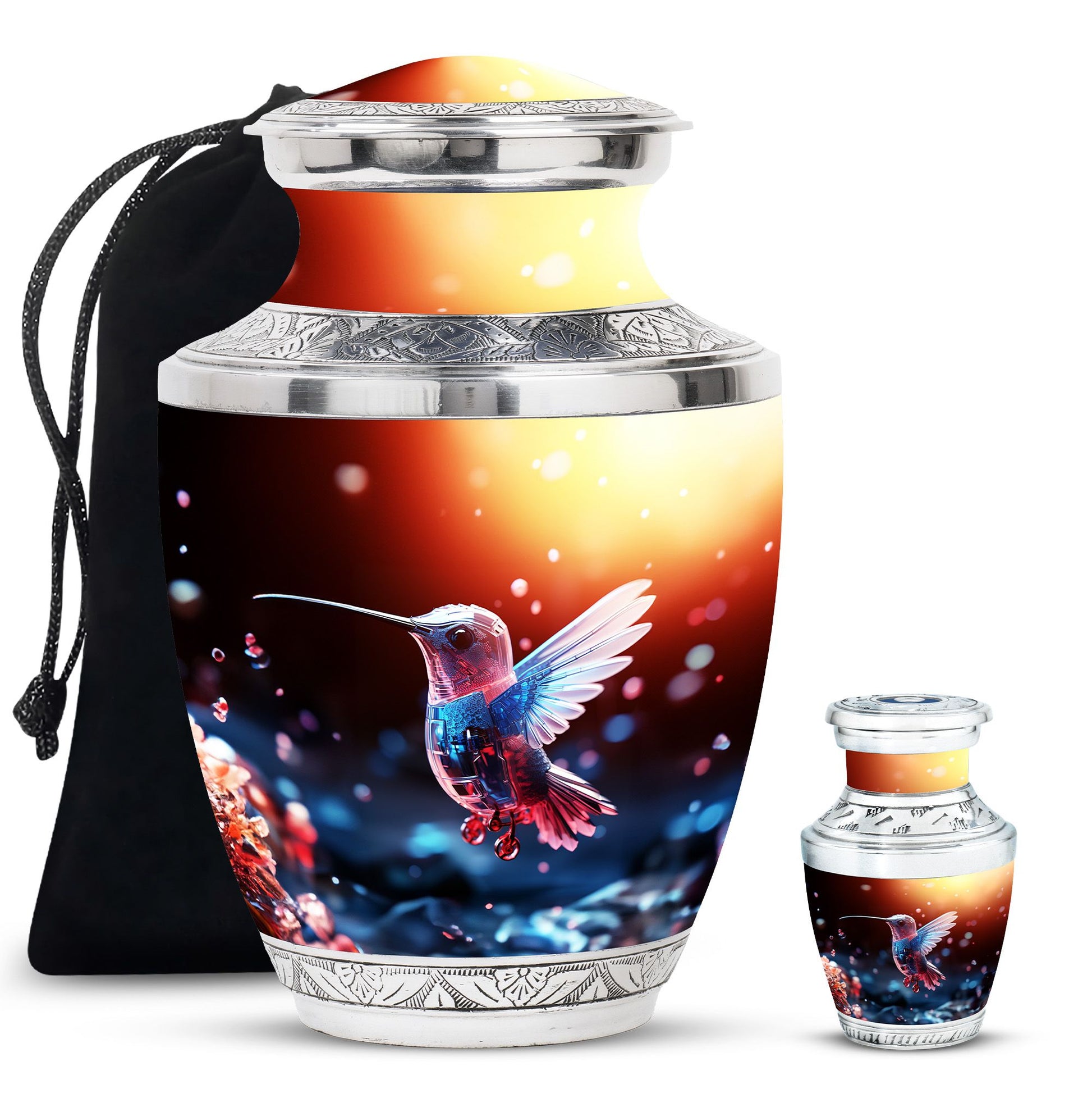 Humming Birds Cremation Keepsakes Funeral, Ashes Cremation Urn
