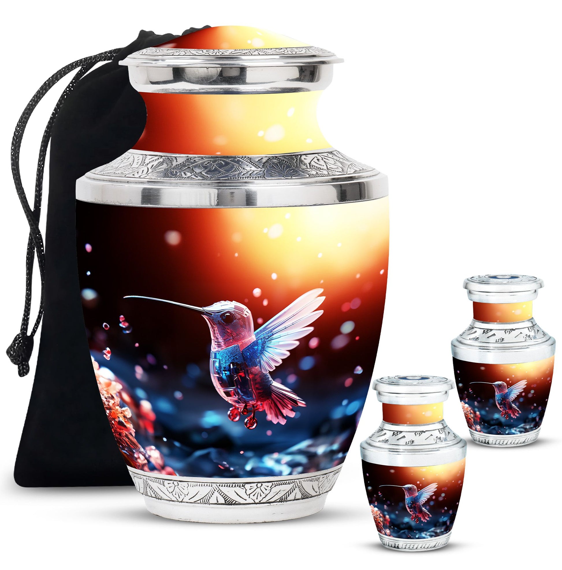 Humming Birds Cremation Keepsakes Funeral, Ashes Cremation Urn
