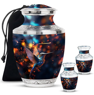 Humming Birds Urn For Mom Ashes Funeral, Ashes Memorial Urn