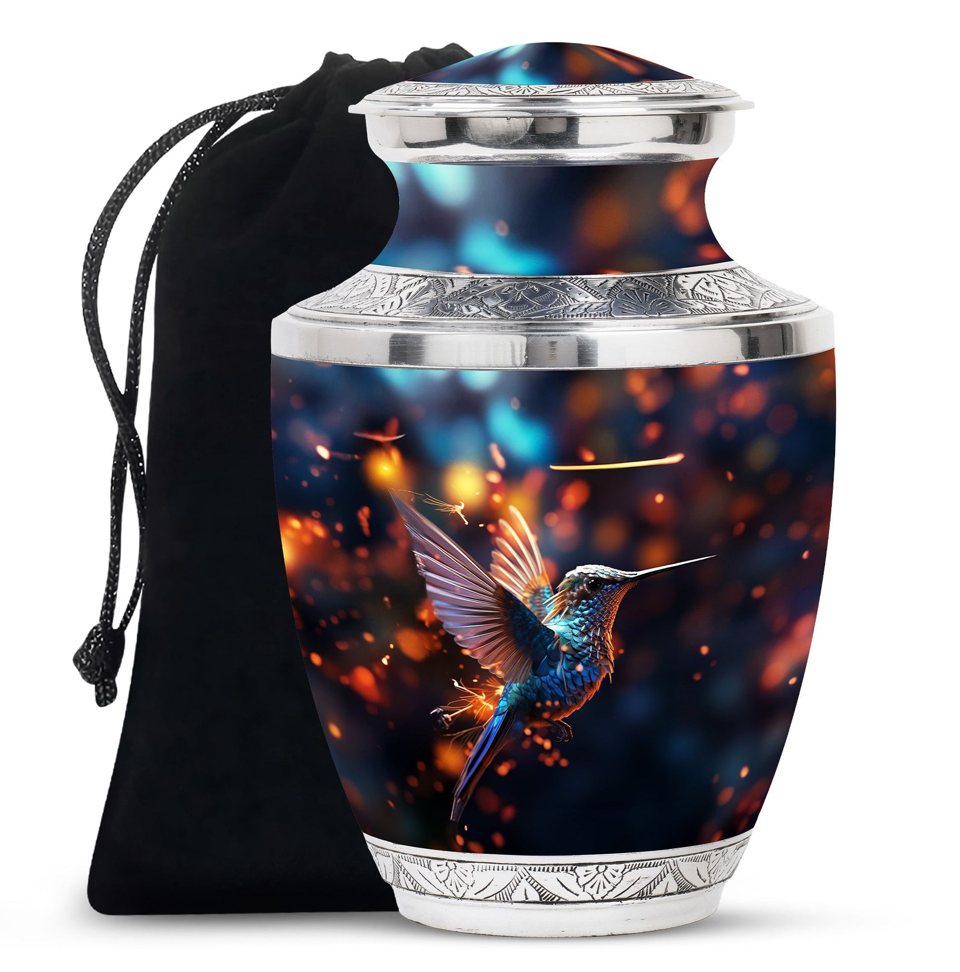 Humming Birds Urn For Mom Ashes Funeral, Ashes Memorial Urn