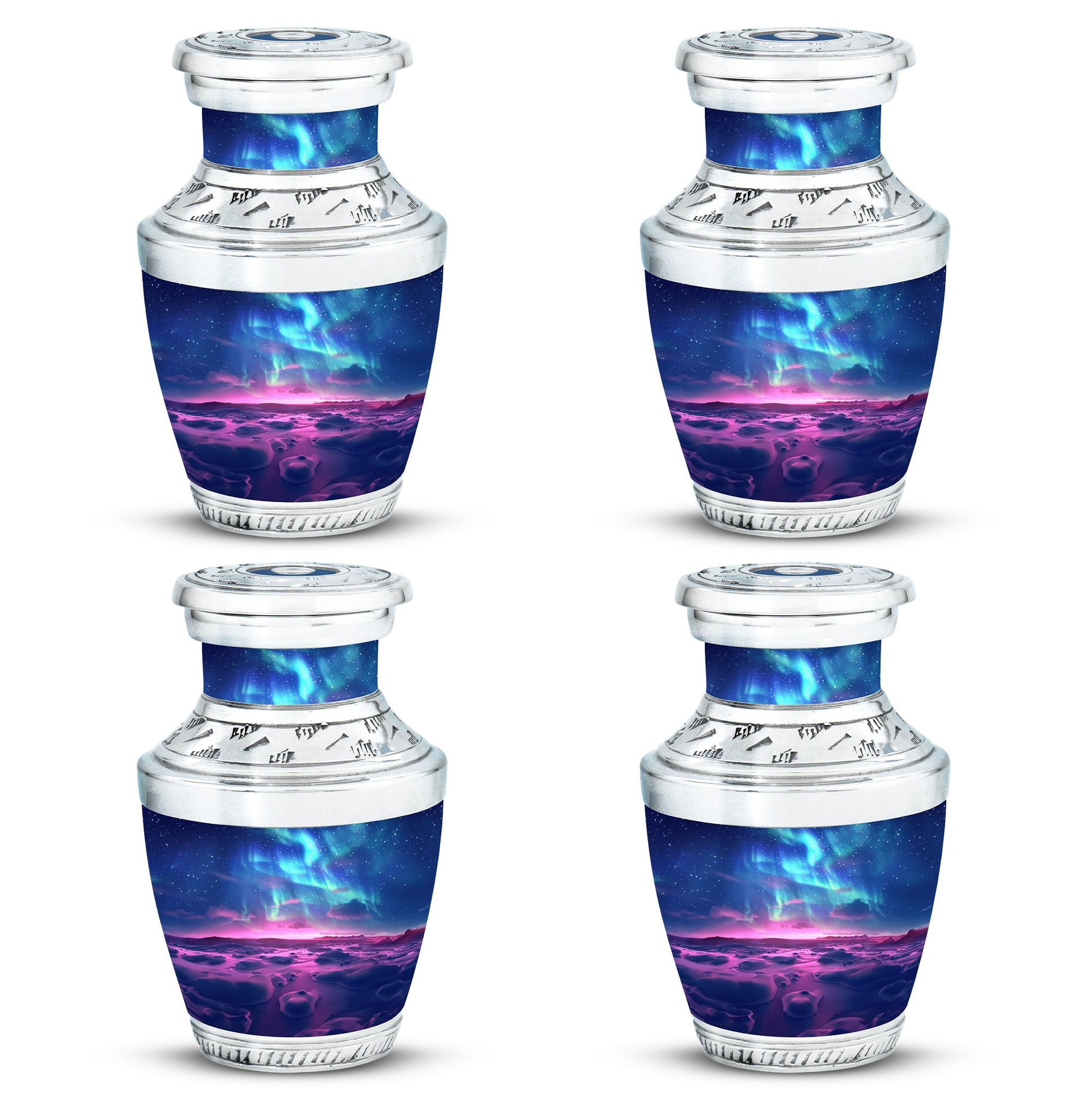 Aurora Borealis Keepsake For Ashes Funeral, Ashes Memorial Urn