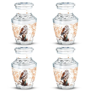 Barn Owl Urn For Human Ashes Women Funeral, Ashes Urn For Ashes
