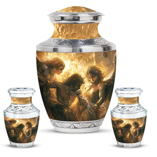 Catholic Urn For Ashes Adult Male Large Funeral, Ashes Urn