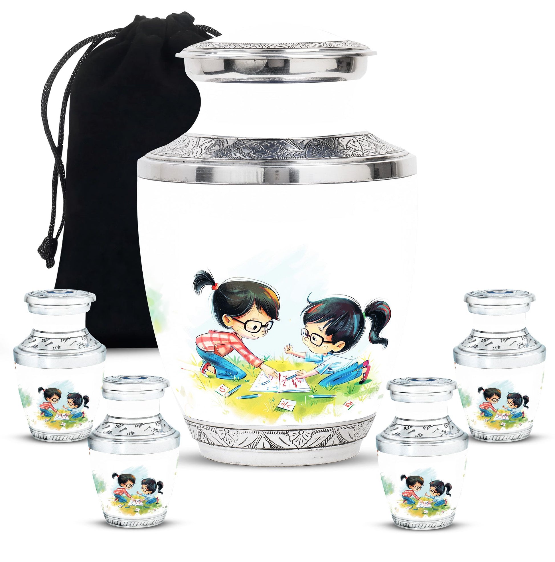 Brother And Sister Urn For Human Ashes Funeral, Ashes Cremation Urn