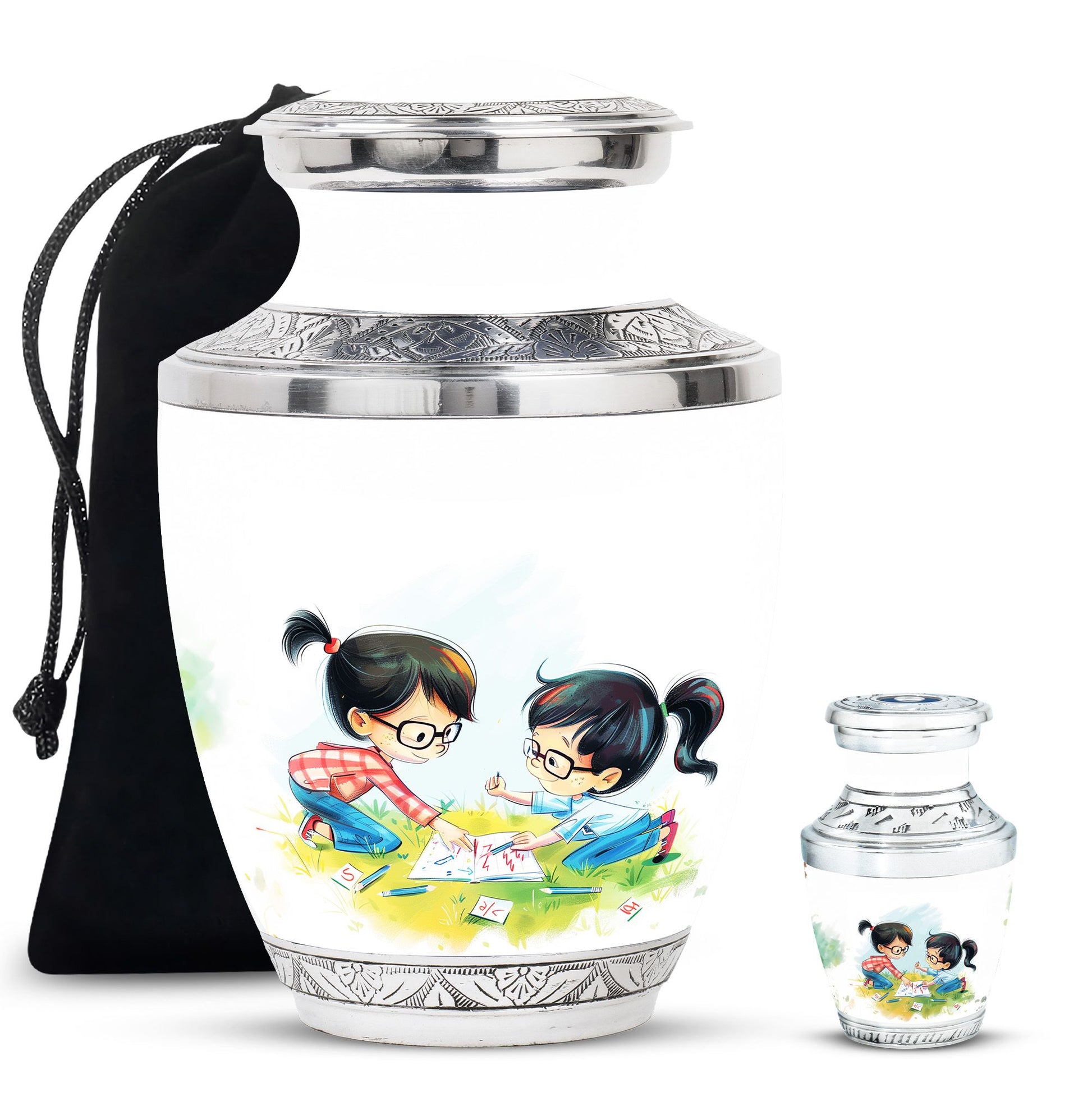 Brother And Sister Urn For Human Ashes Funeral, Ashes Cremation Urn