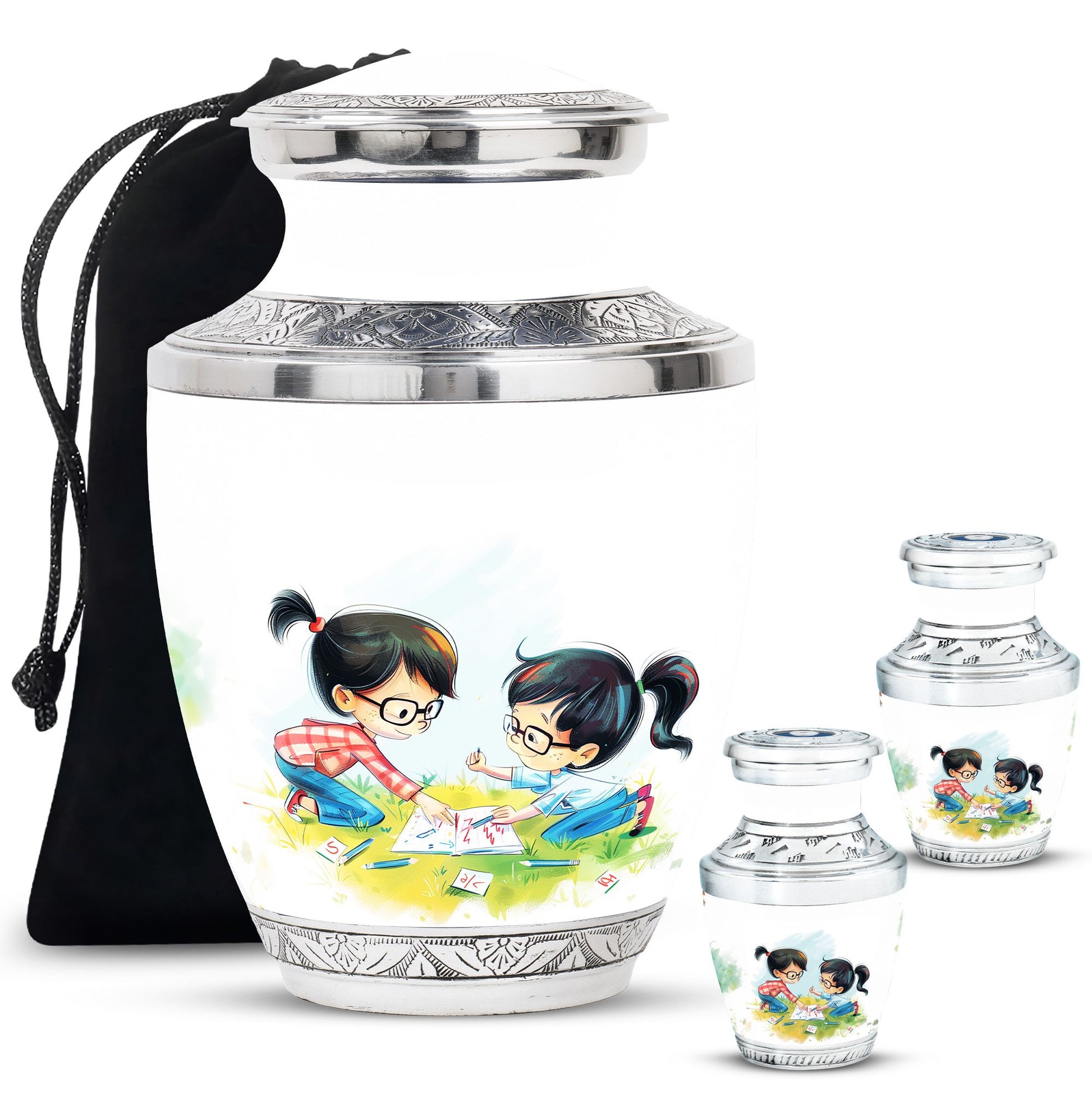 Brother And Sister Urn For Human Ashes Funeral, Ashes Cremation Urn