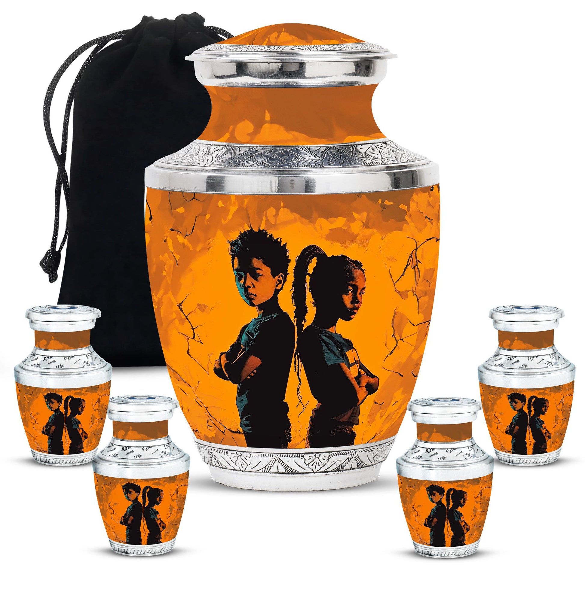 Brother And Sister Mini Urns For Human Ashes Large Funeral, Ashes Urn