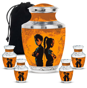 Brother And Sister Mini Urns For Human Ashes Large Funeral, Ashes Urn