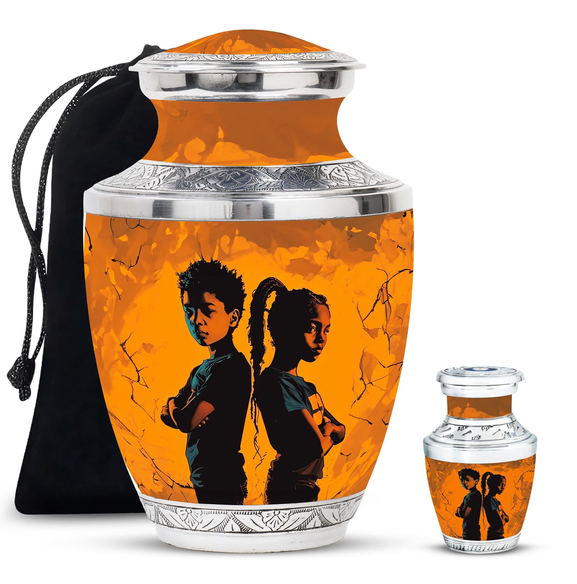 Brother And Sister Mini Urns For Human Ashes Large Funeral, Ashes Urn