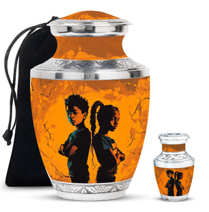 Brother And Sister Mini Urns For Human Ashes Large Funeral, Ashes Urn