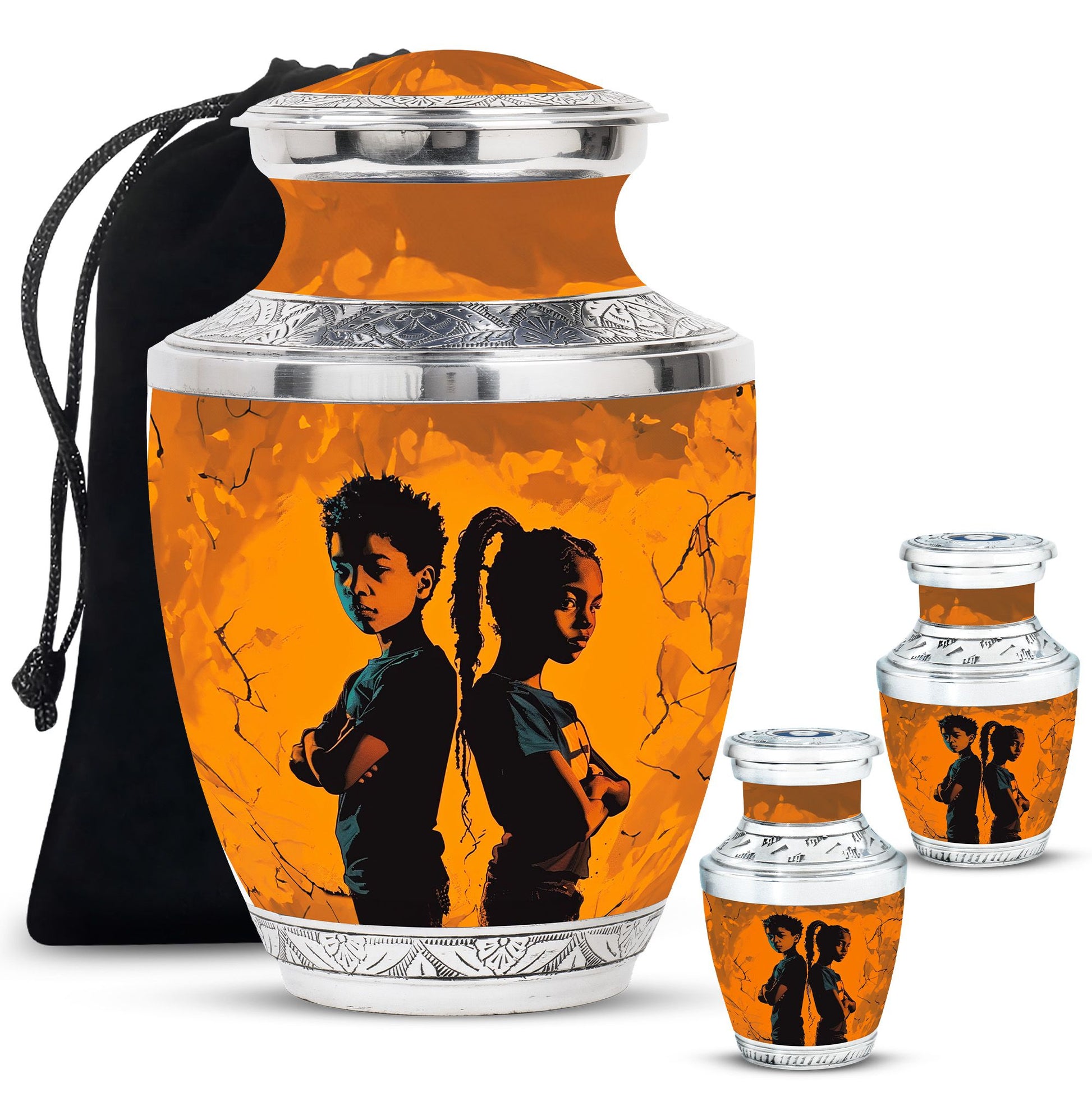 Brother And Sister Mini Urns For Human Ashes Large Funeral, Ashes Urn