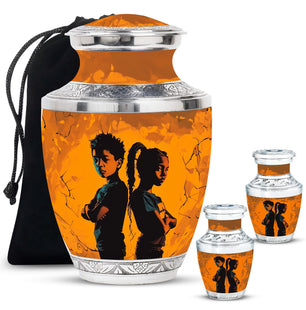 Brother And Sister Mini Urns For Human Ashes Large Funeral, Ashes Urn