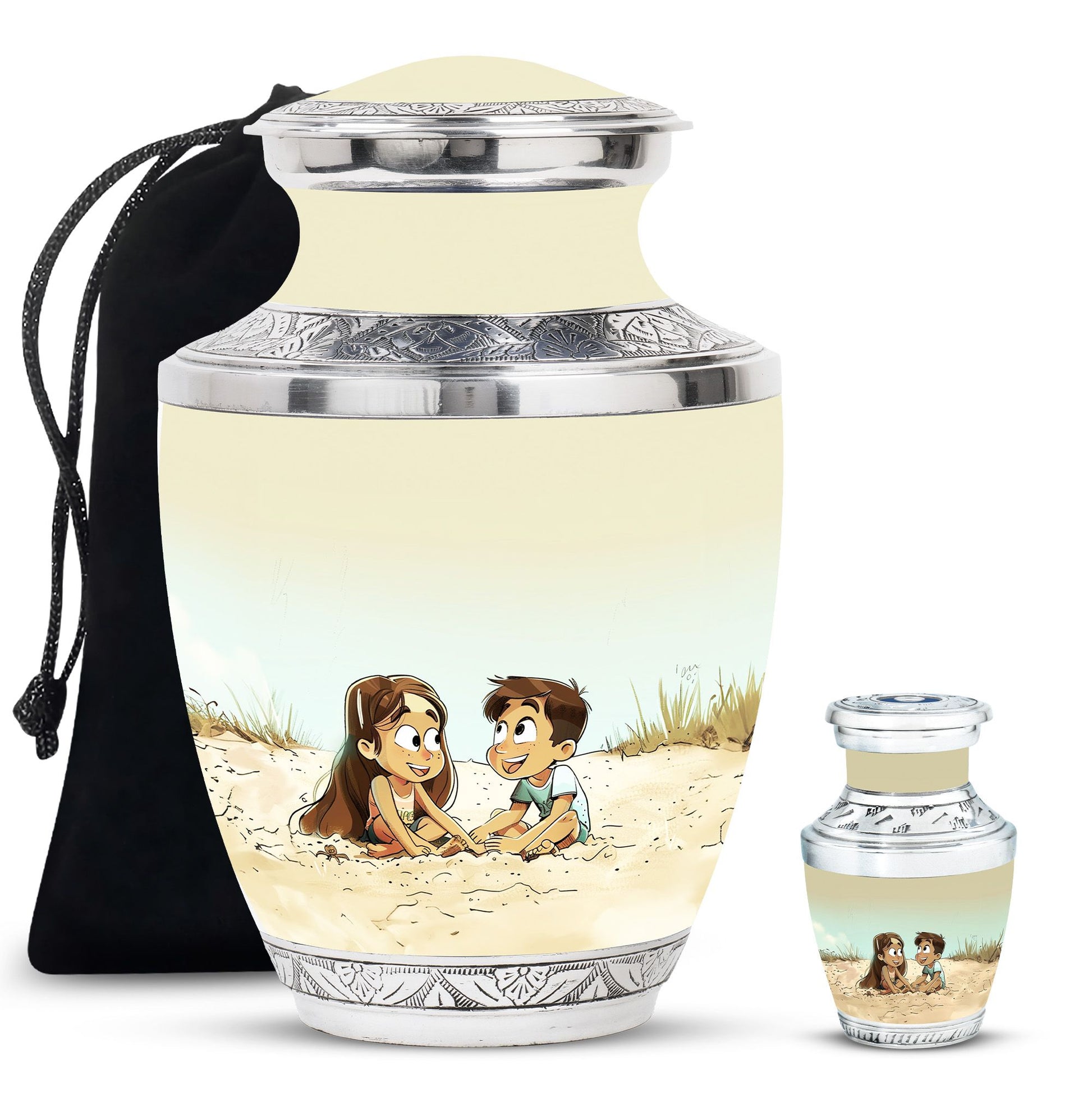 Brother And Sister Urn For Human Ashes Funeral, Ashes Urn For Ashes